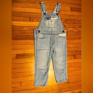 2T Oshkosh overalls with Lace detail GUC